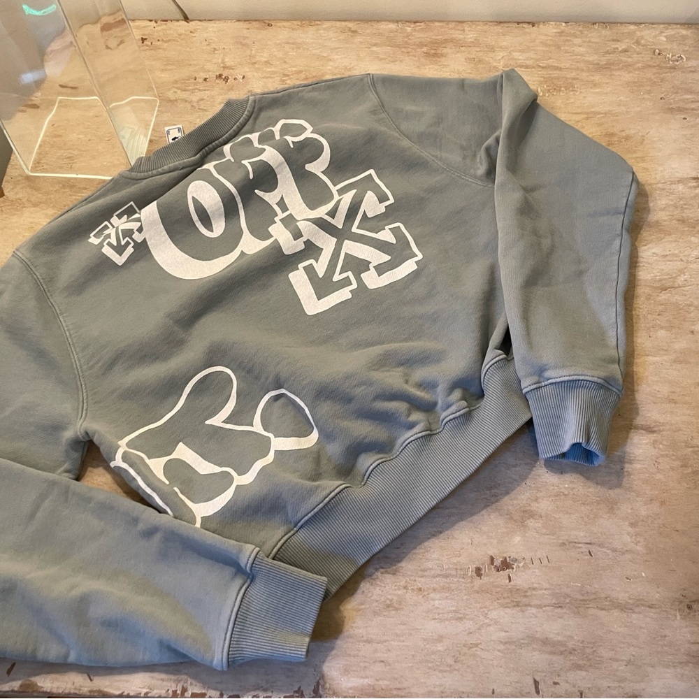 Off White Virgil Abloh main label xxs sweatshirt EUC - Picture 8 of 15